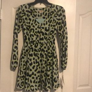 Junior Leppard print dress